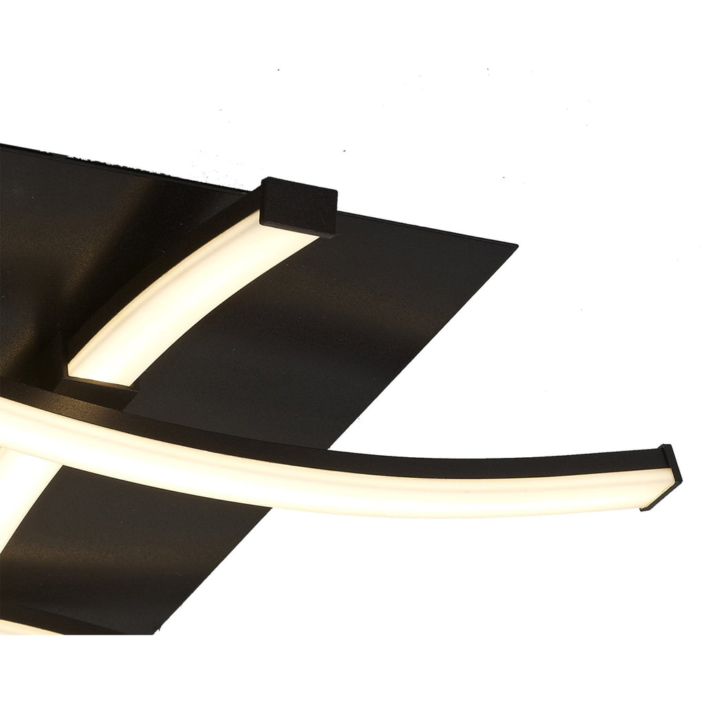 M5364 Nur Brown Oxide Flush 34W LED Frosted Acrylic/Brown Oxide