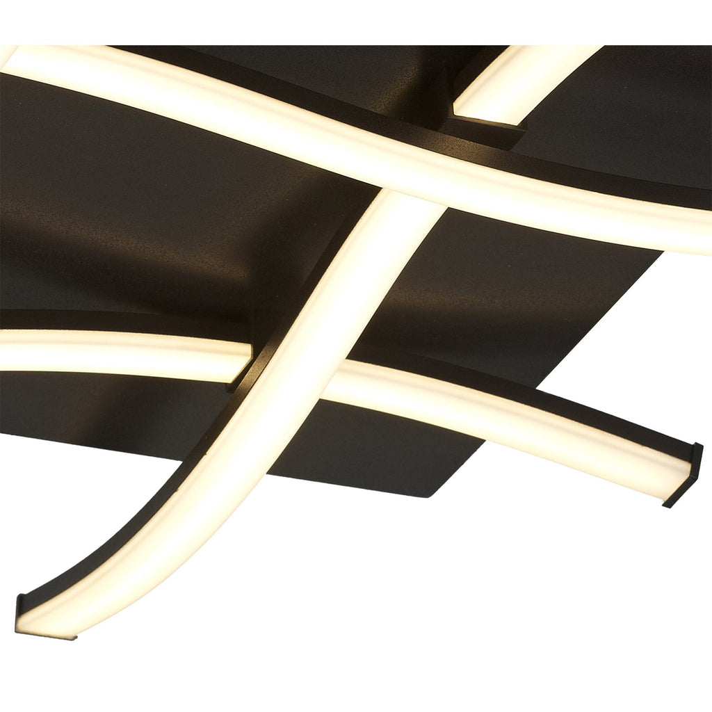 M5364 Nur Brown Oxide Flush 34W LED Frosted Acrylic/Brown Oxide