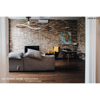 M5365 Nur Brown Oxide Wall Lamp 10W LED Frosted Acrylic/Brown Oxide