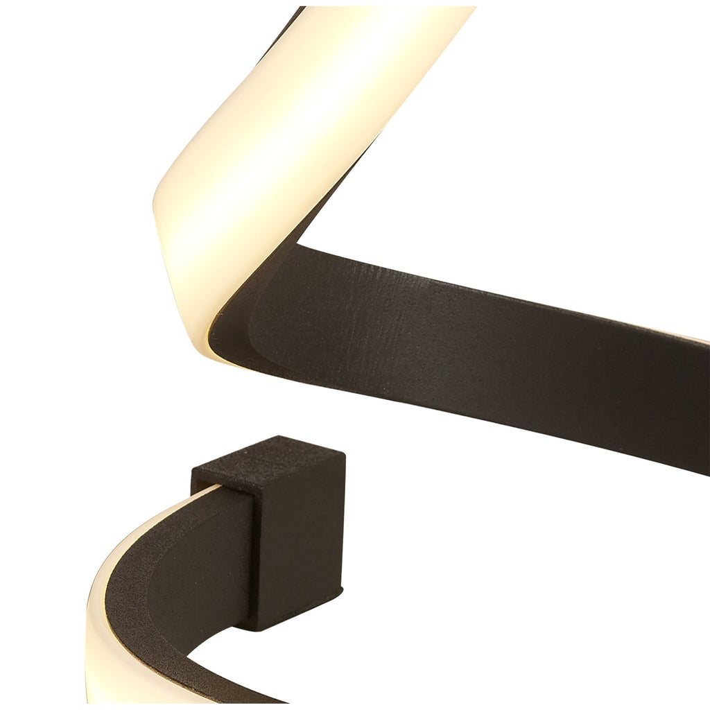 M5366 Nur Brown Oxide Table Lamp 15W LED Frosted Acrylic/Brown Oxide
