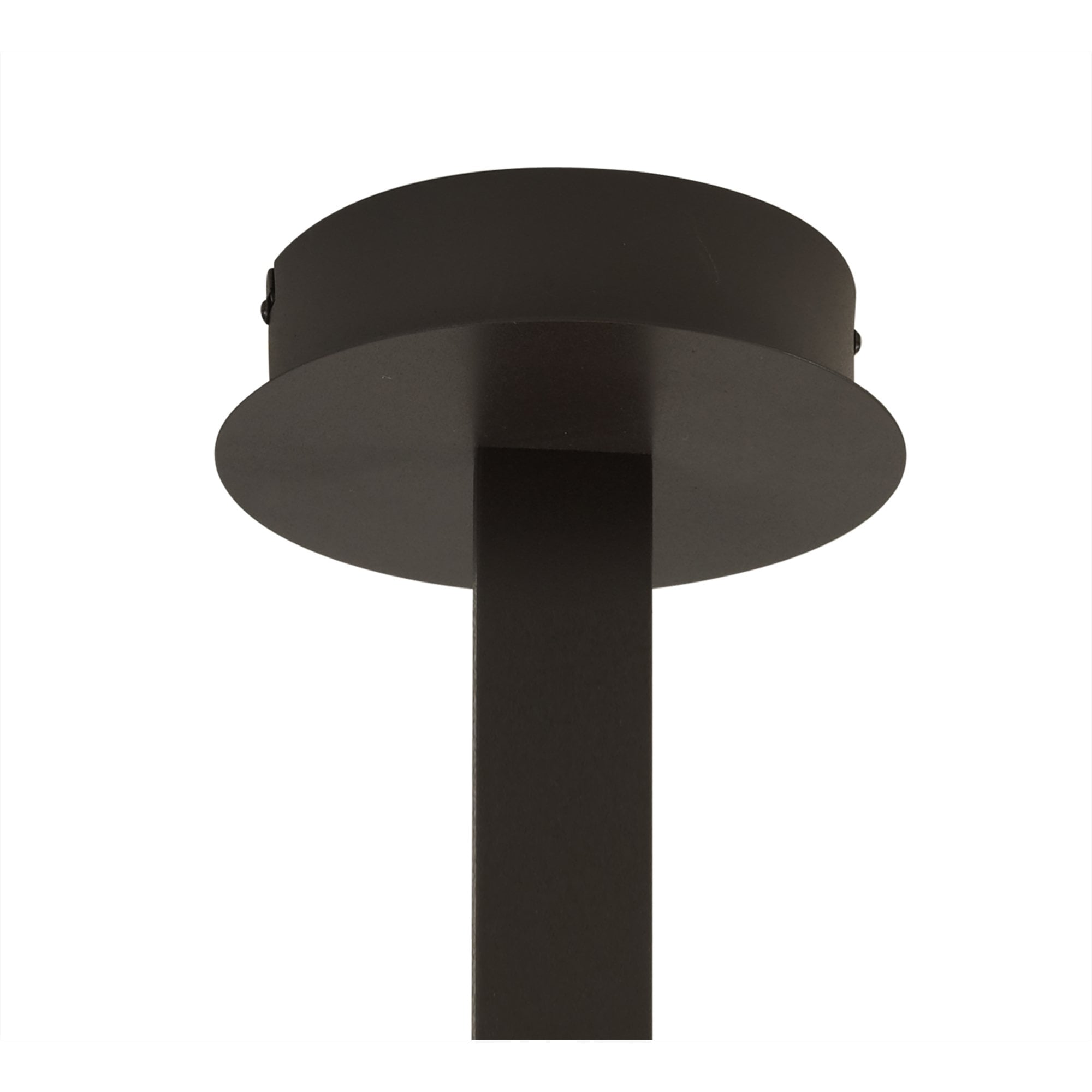 M5825 Nur Brown Oxide Rectangular Semi Flush Tall 40W LED Frosted Acrylic/Brown Oxide