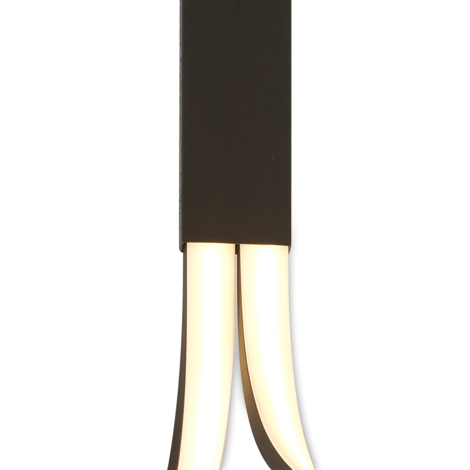 M5825 Nur Brown Oxide Rectangular Semi Flush Tall 40W LED Frosted Acrylic/Brown Oxide