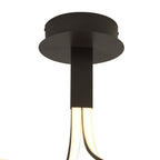 M5826 Nur Brown Oxide Rectangular Semi Flush 40W LED Dimmable Frosted Acrylic/Brown Oxide