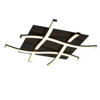 M5828 Nur Brown Oxide Square Ceiling 34W LED Dimmable Frosted Acrylic/Brown Oxide