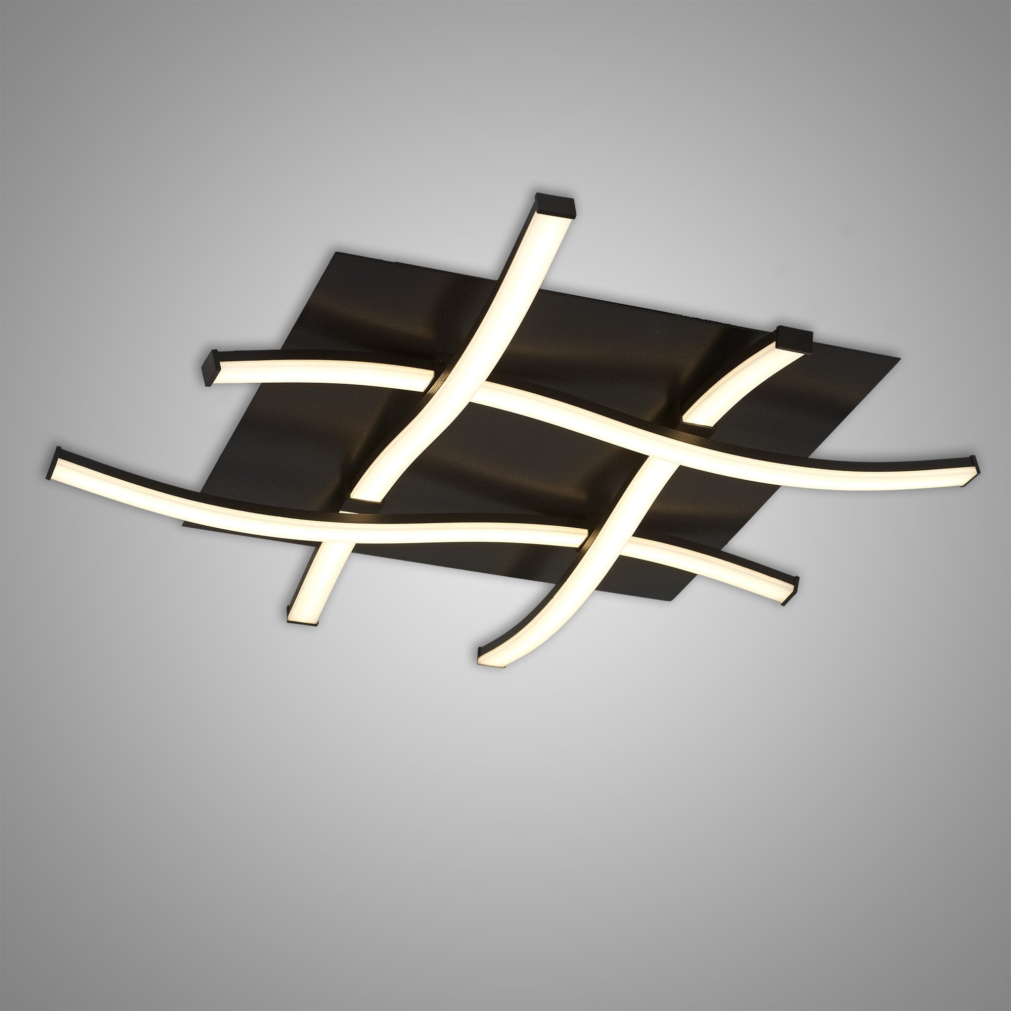 M5828 Nur Brown Oxide Square Ceiling 34W LED Dimmable Frosted Acrylic/Brown Oxide