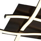 M5828 Nur Brown Oxide Square Ceiling 34W LED Dimmable Frosted Acrylic/Brown Oxide