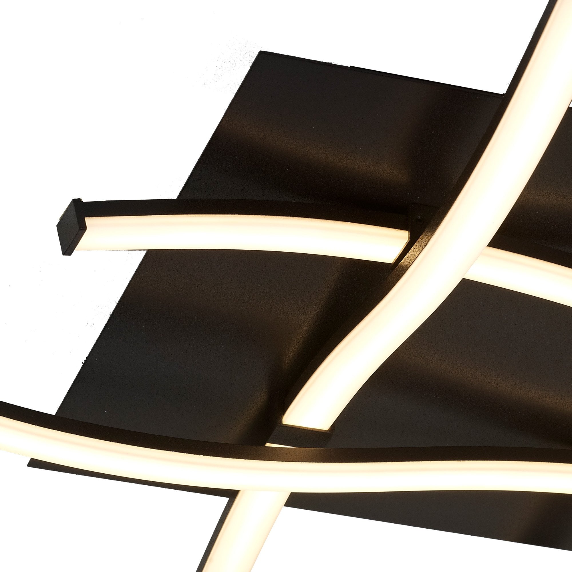 M5828 Nur Brown Oxide Square Ceiling 34W LED Dimmable Frosted Acrylic/Brown Oxide