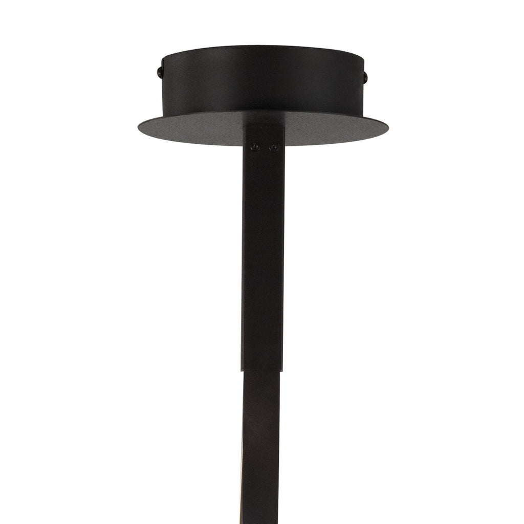 M5829 Nur Brown Oxide Semi Flush 30W LED Dimmable Frosted Acrylic/Brown Oxide