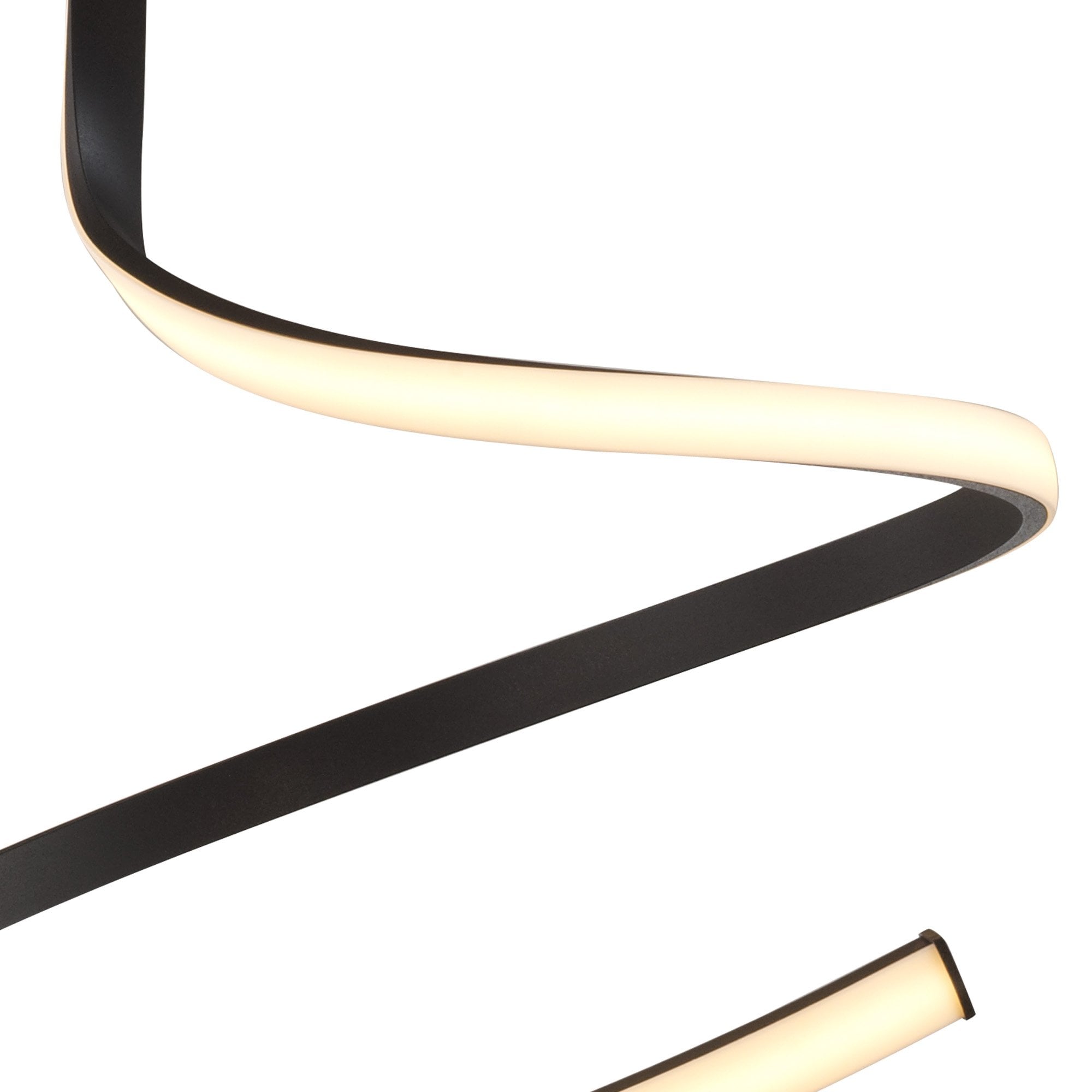 M5829 Nur Brown Oxide Semi Flush 30W LED Dimmable Frosted Acrylic/Brown Oxide