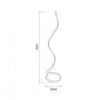 M5805 Nur Brown Oxide XL Floor Lamp 20W LED Dimmable Frosted Acrylic/Brown Oxide