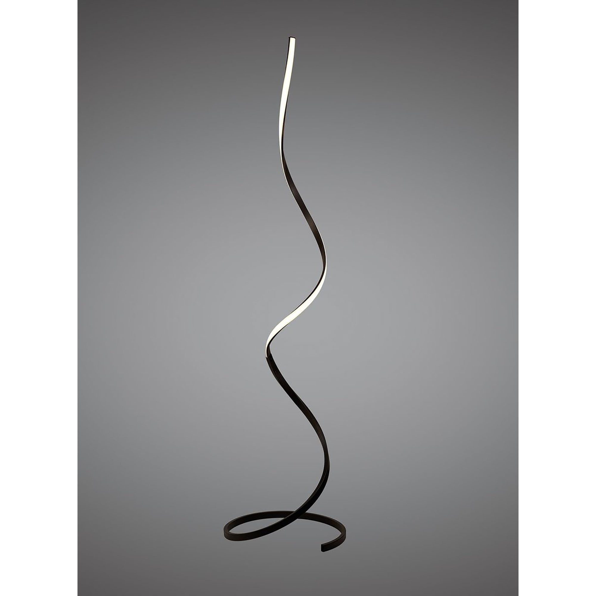 M5805 Nur Brown Oxide XL Floor Lamp 20W LED Dimmable Frosted Acrylic/Brown Oxide
