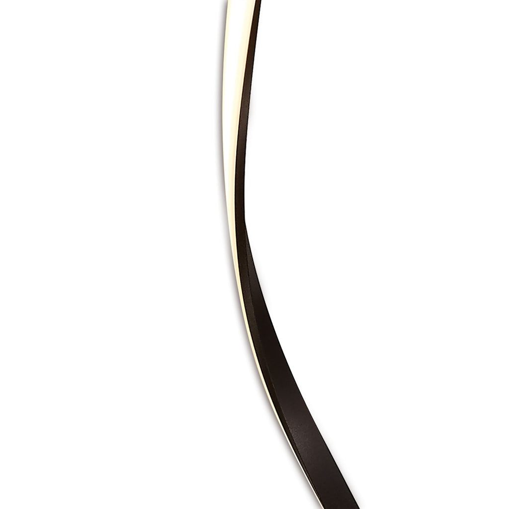 M5805 Nur Brown Oxide XL Floor Lamp 20W LED Dimmable Frosted Acrylic/Brown Oxide