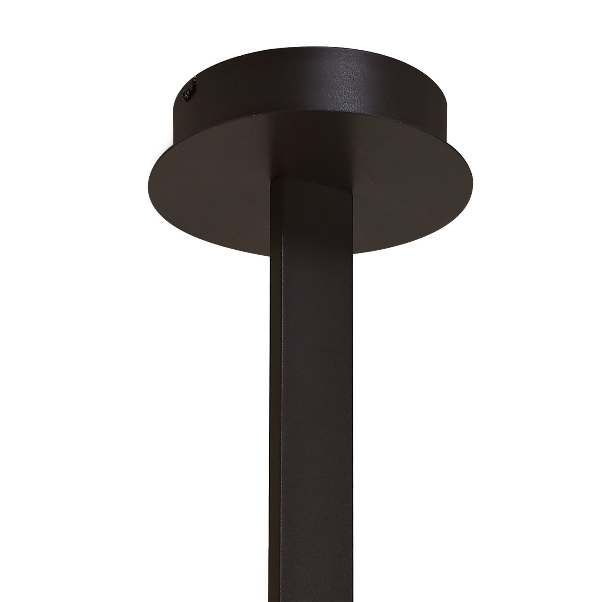 M5806 Nur Brown Oxide XL Rectangular Semi Flush 50W LED Frosted Acrylic/Brown Oxide