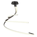 M5807 Nur Brown Oxide XL Semi Flush 80W LED Frosted Acrylic/Brown Oxide