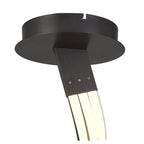 M5807 Nur Brown Oxide XL Semi Flush 80W LED Frosted Acrylic/Brown Oxide