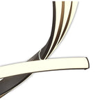 M5807 Nur Brown Oxide XL Semi Flush 80W LED Frosted Acrylic/Brown Oxide