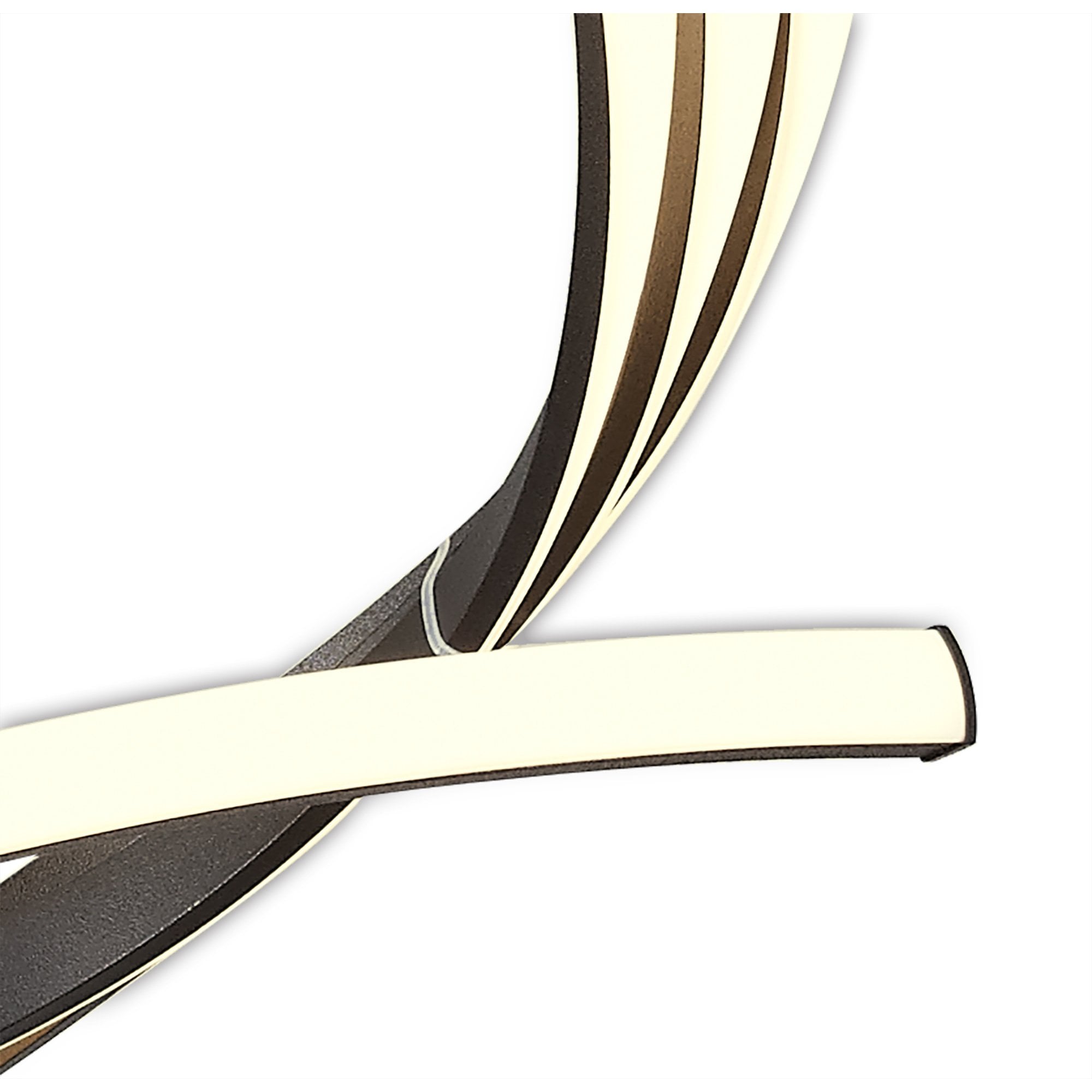 M5807 Nur Brown Oxide XL Semi Flush 80W LED Frosted Acrylic/Brown Oxide