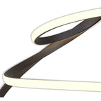 M5807 Nur Brown Oxide XL Semi Flush 80W LED Frosted Acrylic/Brown Oxide