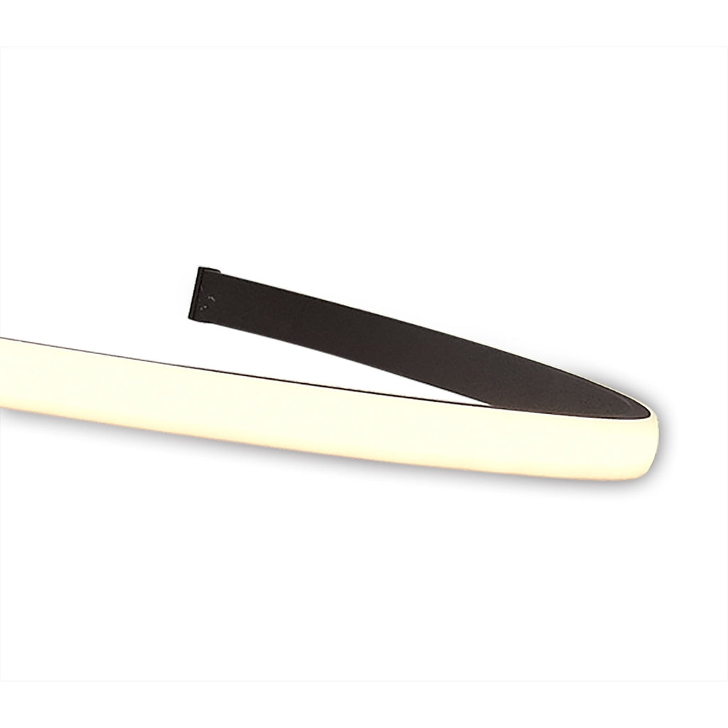M5832 Nur Brown Oxide XL Semi Flush 80W LED Dimmable Frosted Acrylic/Brown Oxide