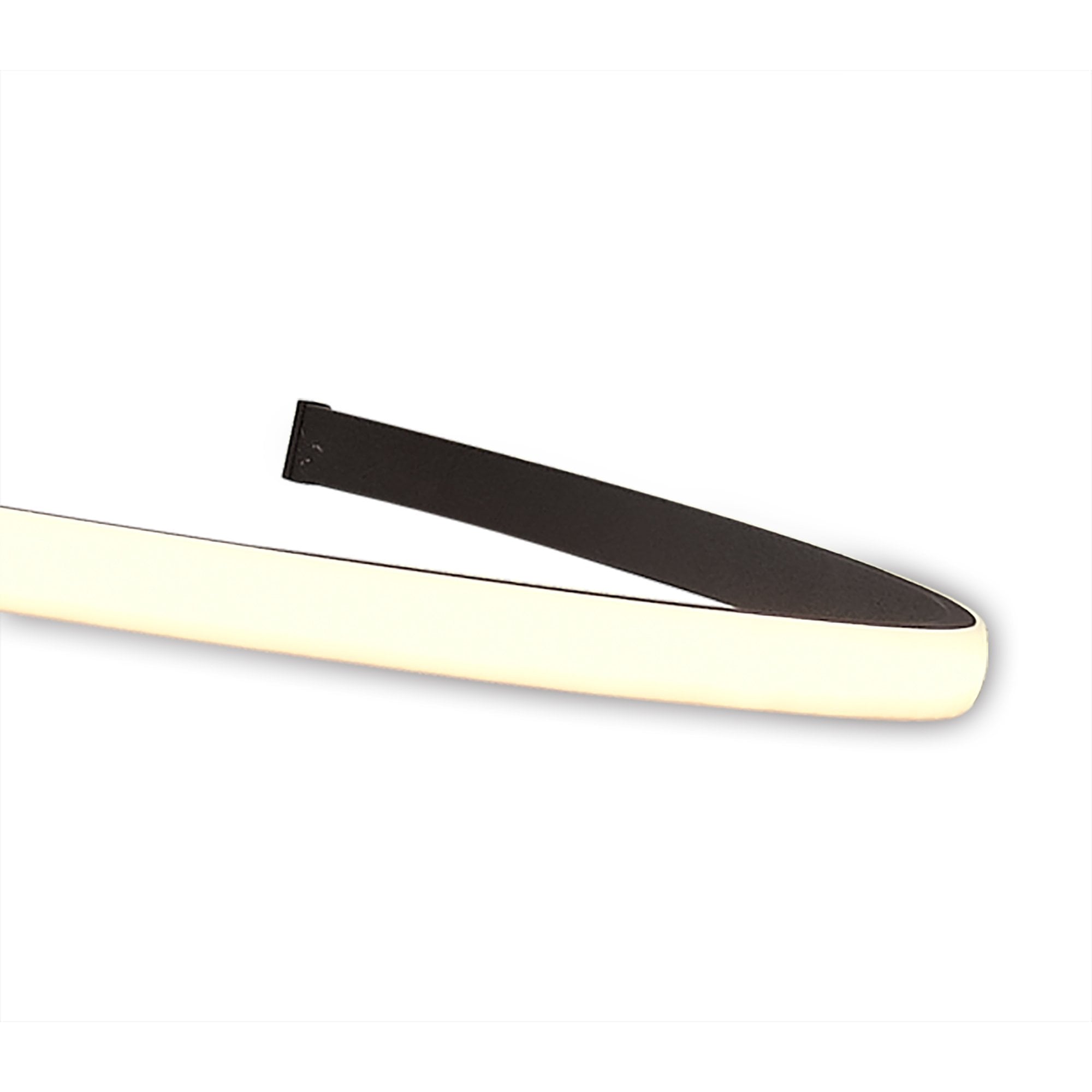 M5832 Nur Brown Oxide XL Semi Flush 80W LED Dimmable Frosted Acrylic/Brown Oxide
