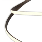 M5832 Nur Brown Oxide XL Semi Flush 80W LED Dimmable Frosted Acrylic/Brown Oxide