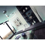 M4980 Nur Rectangular Semi Flush 40W LED Silver/Frosted Acrylic/Polished Chrome
