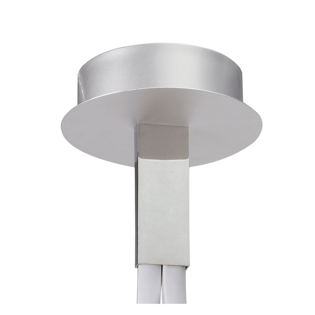 M4980 Nur Rectangular Semi Flush 40W LED Silver/Frosted Acrylic/Polished Chrome