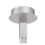 M4980 Nur Rectangular Semi Flush 40W LED Silver/Frosted Acrylic/Polished Chrome