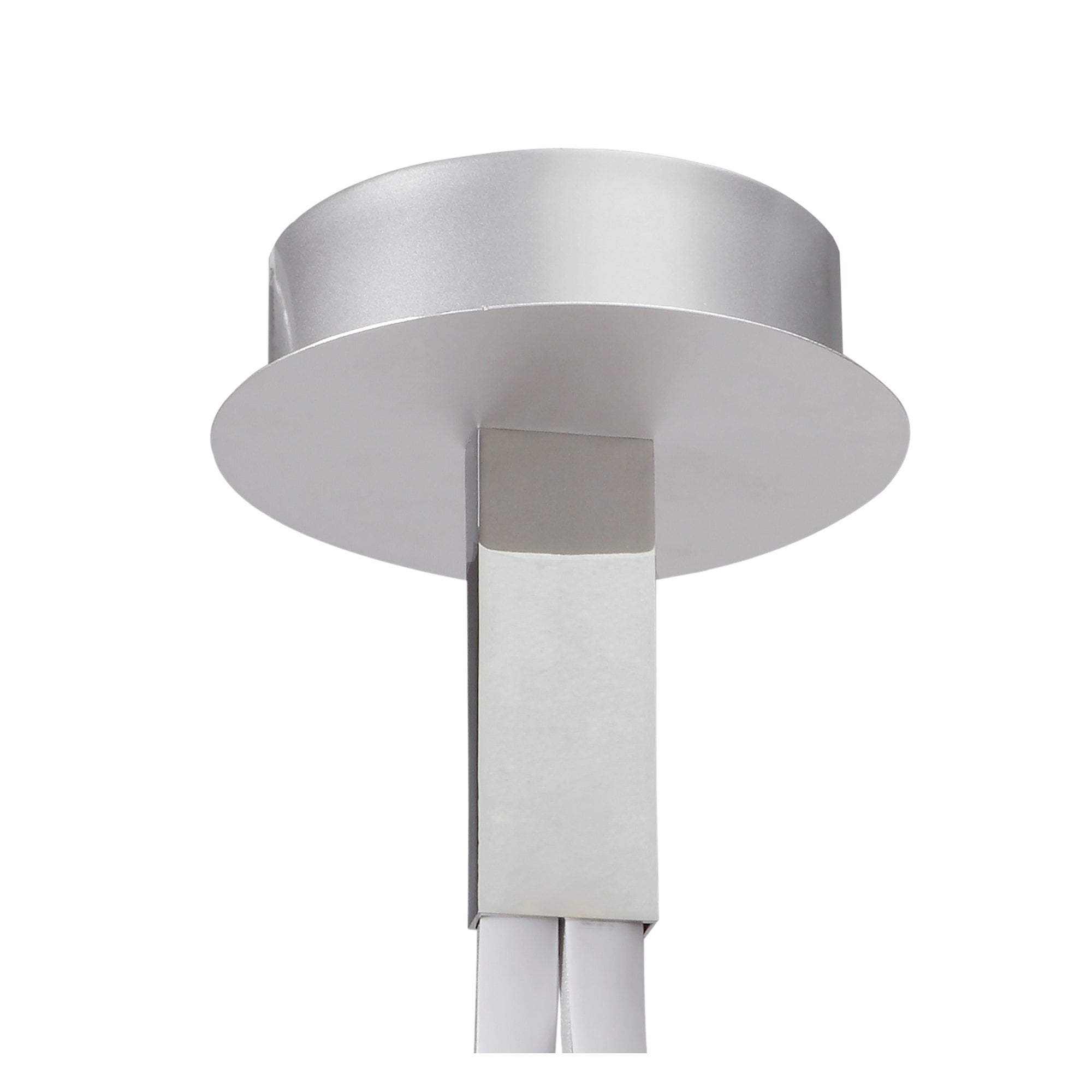 M4980 Nur Rectangular Semi Flush 40W LED Silver/Frosted Acrylic/Polished Chrome