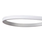 M4980 Nur Rectangular Semi Flush 40W LED Silver/Frosted Acrylic/Polished Chrome