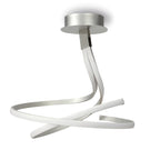 M4981 Nur Semi Flush 50W LED Silver/Frosted Acrylic/Polished Chrome