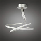 M4981 Nur Semi Flush 50W LED Silver/Frosted Acrylic/Polished Chrome