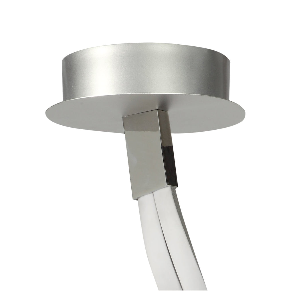 M4981 Nur Semi Flush 50W LED Silver/Frosted Acrylic/Polished Chrome