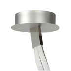 M4981 Nur Semi Flush 50W LED Silver/Frosted Acrylic/Polished Chrome
