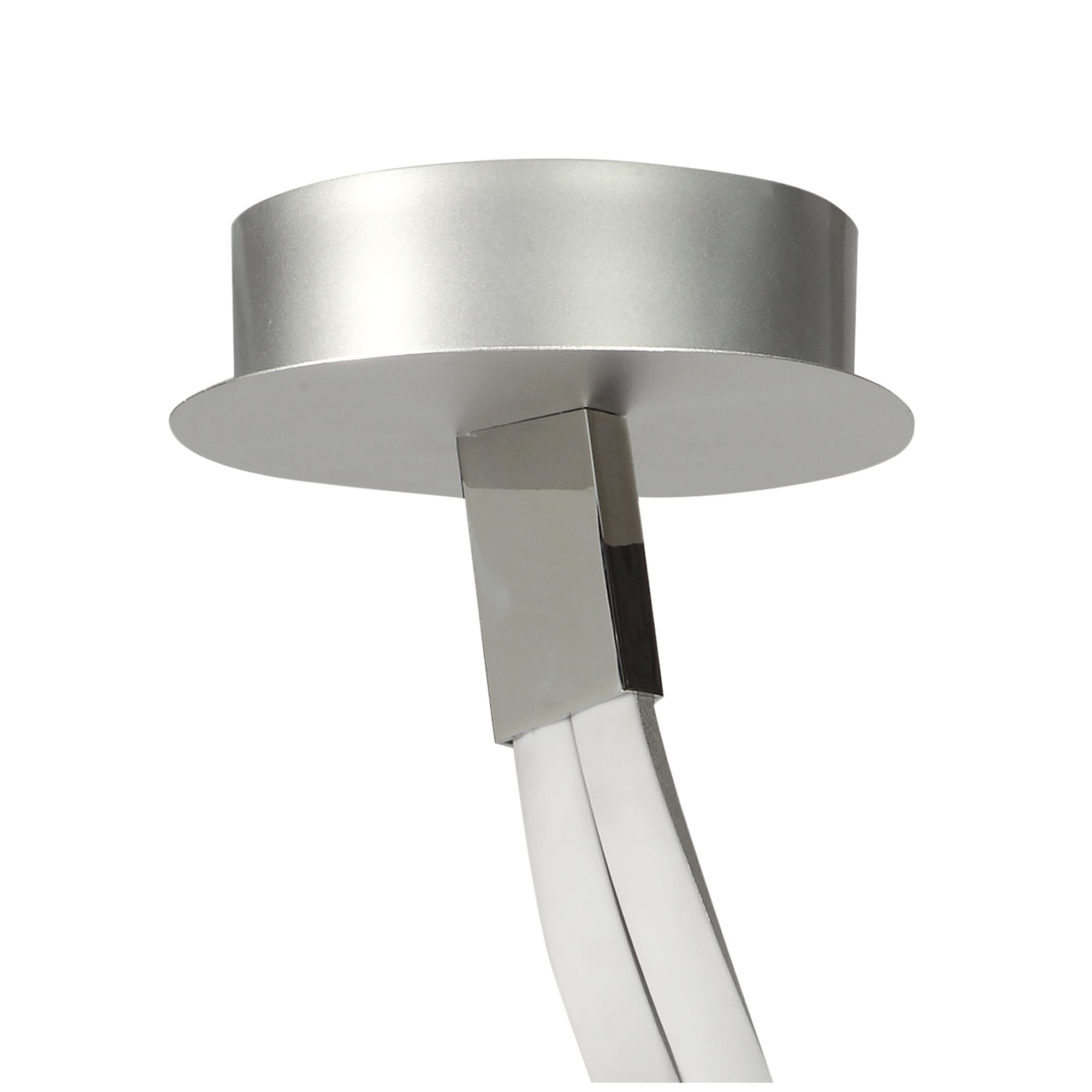 M4981 Nur Semi Flush 50W LED Silver/Frosted Acrylic/Polished Chrome