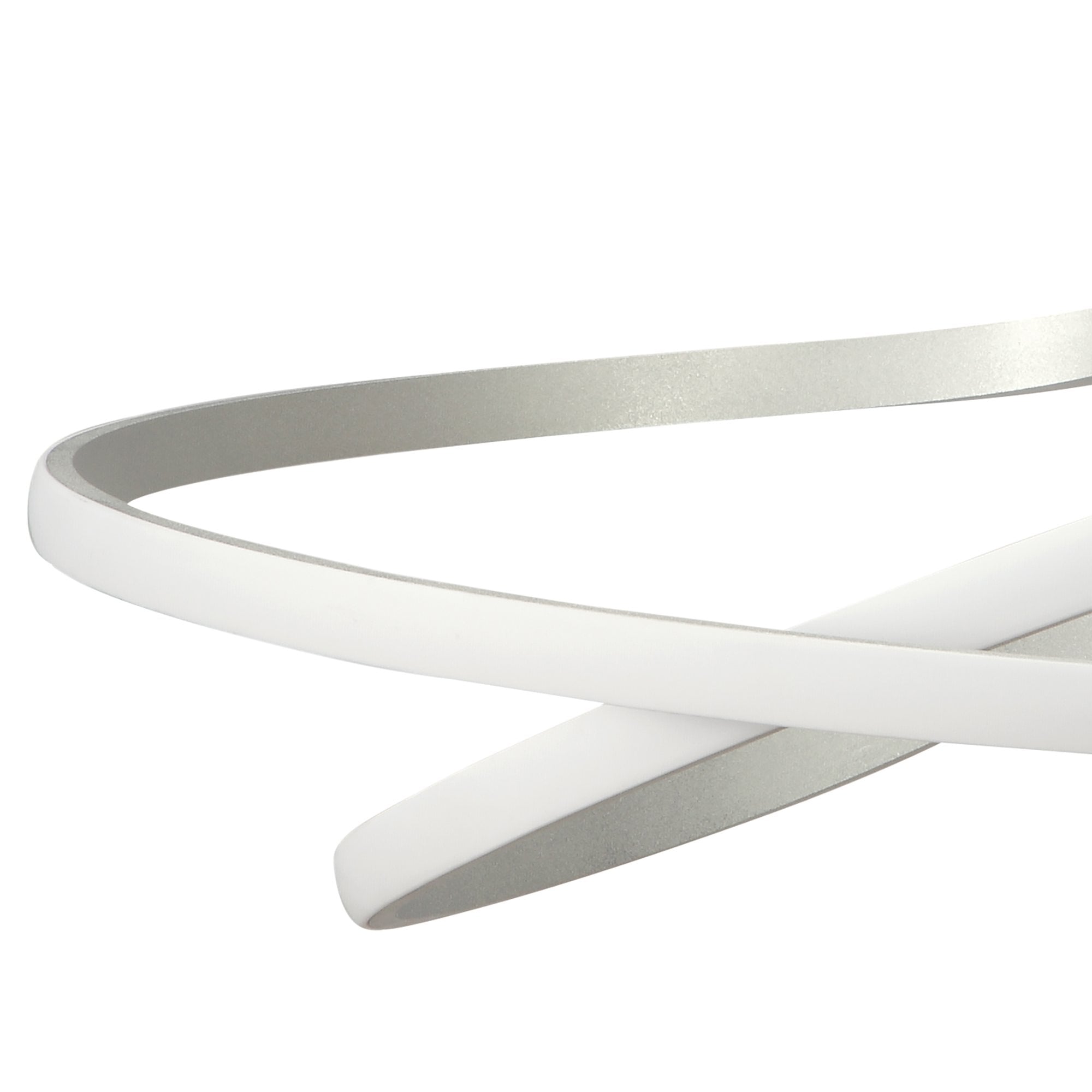 M4981 Nur Semi Flush 50W LED Silver/Frosted Acrylic/Polished Chrome