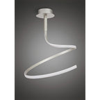M4982 Nur Semi Flush 30W LED Silver/Frosted Acrylic/Polished Chrome