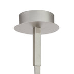 M4982 Nur Semi Flush 30W LED Silver/Frosted Acrylic/Polished Chrome