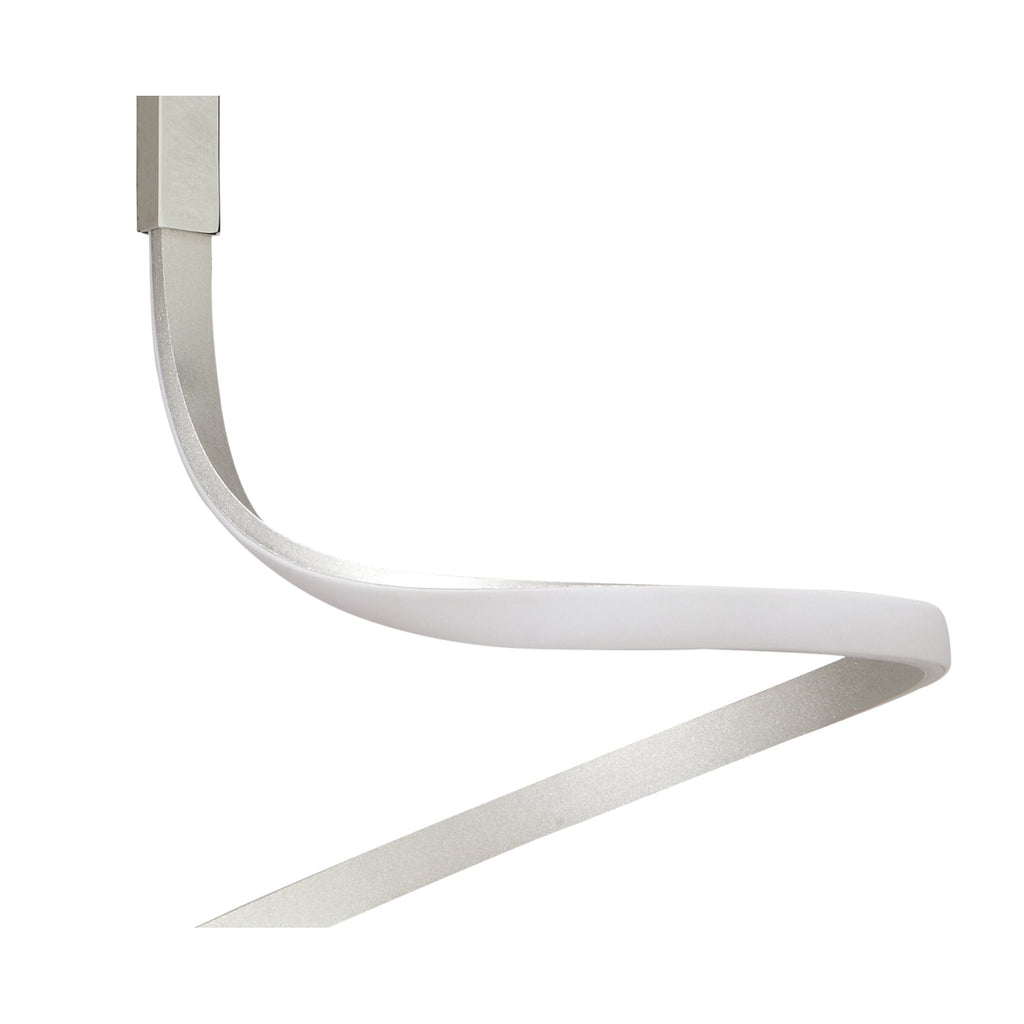 M4982 Nur Semi Flush 30W LED Silver/Frosted Acrylic/Polished Chrome