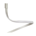 M4982 Nur Semi Flush 30W LED Silver/Frosted Acrylic/Polished Chrome