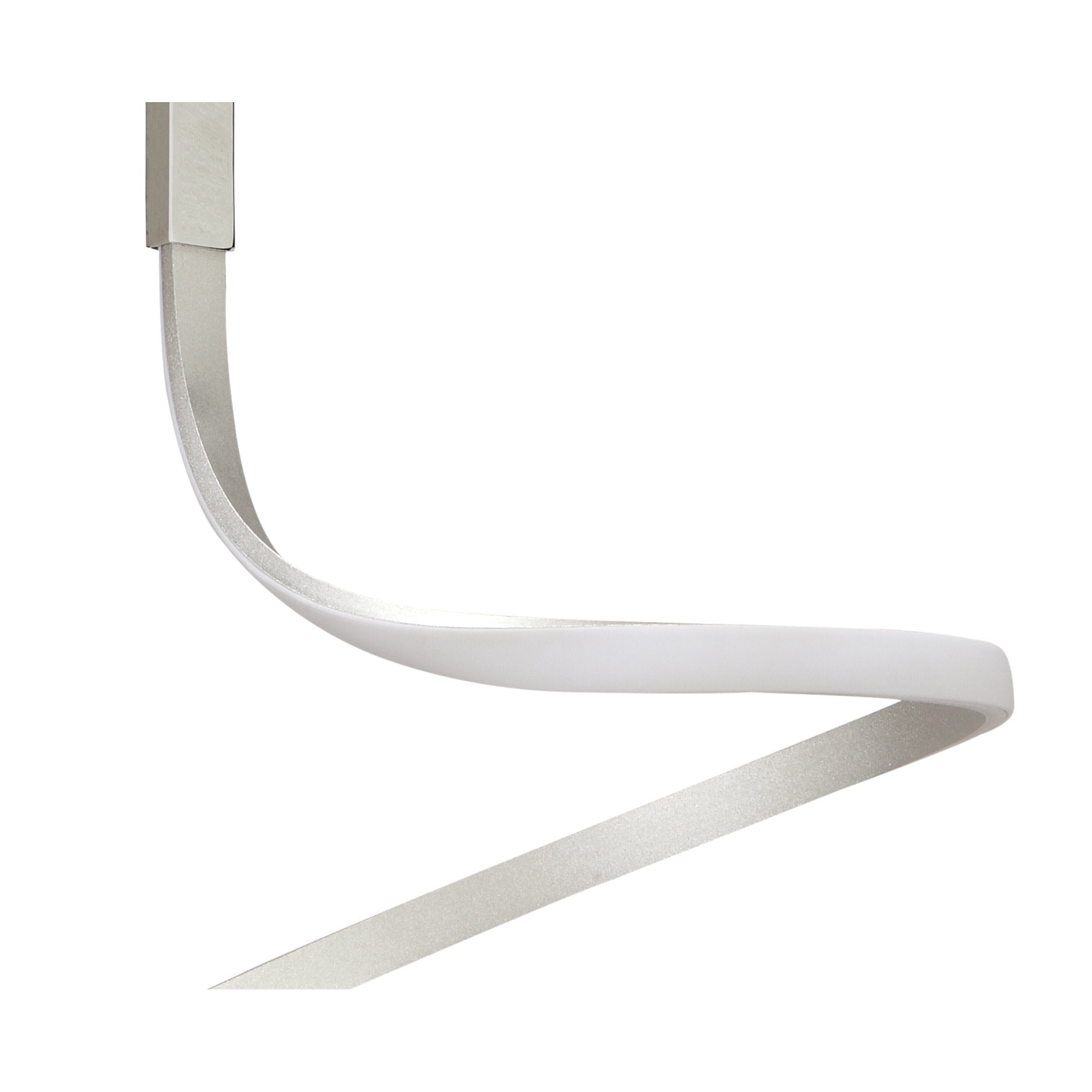M4982 Nur Semi Flush 30W LED Silver/Frosted Acrylic/Polished Chrome