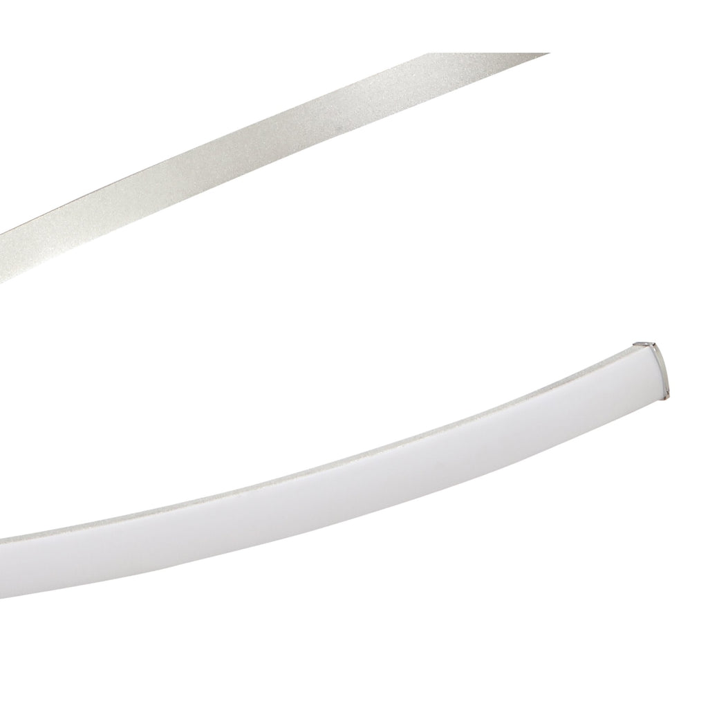 M4982 Nur Semi Flush 30W LED Silver/Frosted Acrylic/Polished Chrome