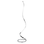 M4983 Nur Floor Lamp 20W LED Dimmable Silver/Frosted Acrylic/Polished Chrome