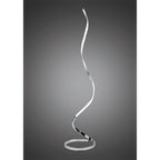 M4983 Nur Floor Lamp 20W LED Dimmable Silver/Frosted Acrylic/Polished Chrome