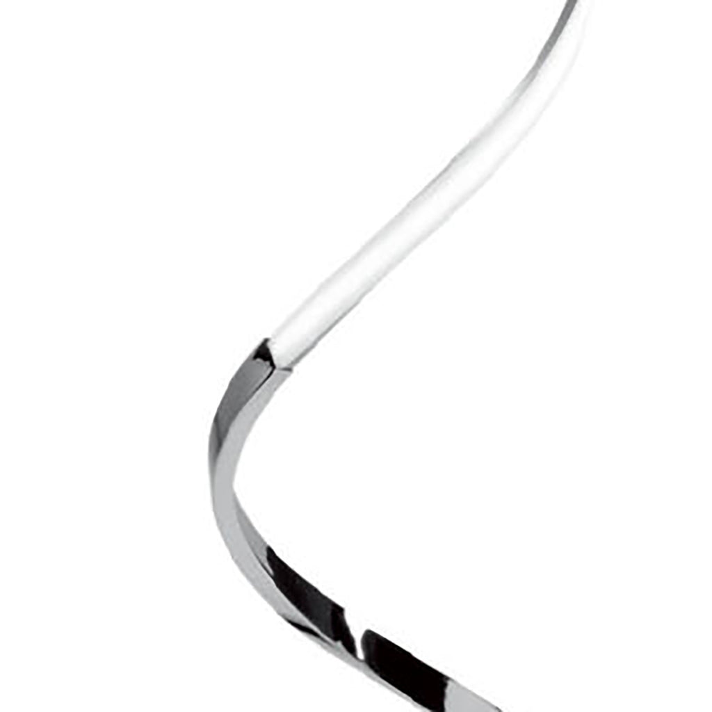 M4983 Nur Floor Lamp 20W LED Dimmable Silver/Frosted Acrylic/Polished Chrome