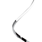 M4983 Nur Floor Lamp 20W LED Dimmable Silver/Frosted Acrylic/Polished Chrome
