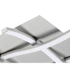 M4984 Nur Square Flush Ceiling 34W LED Silver/Frosted Acrylic/Polished Chrome