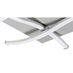 M4984 Nur Square Flush Ceiling 34W LED Silver/Frosted Acrylic/Polished Chrome