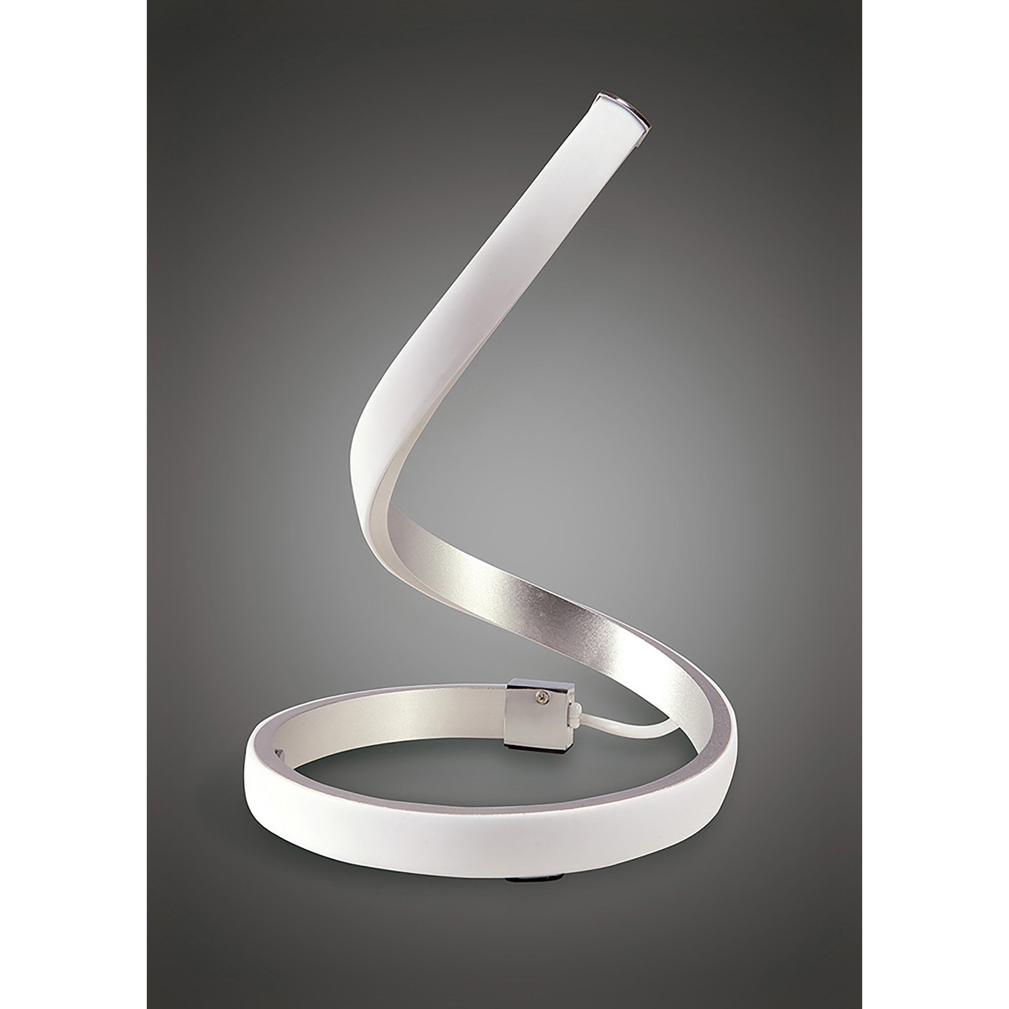 M4986 Nur Table Lamp 15W LED Silver/Frosted Acrylic/Polished Chrome
