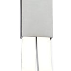 M4995 Nur Rectangular Semi Flush 40W LED Dimmable Silver/Frosted Acrylic/Polished Chrome